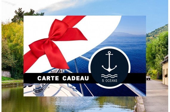 Permis cotier + fluvial - Carte cadeau à imprimer